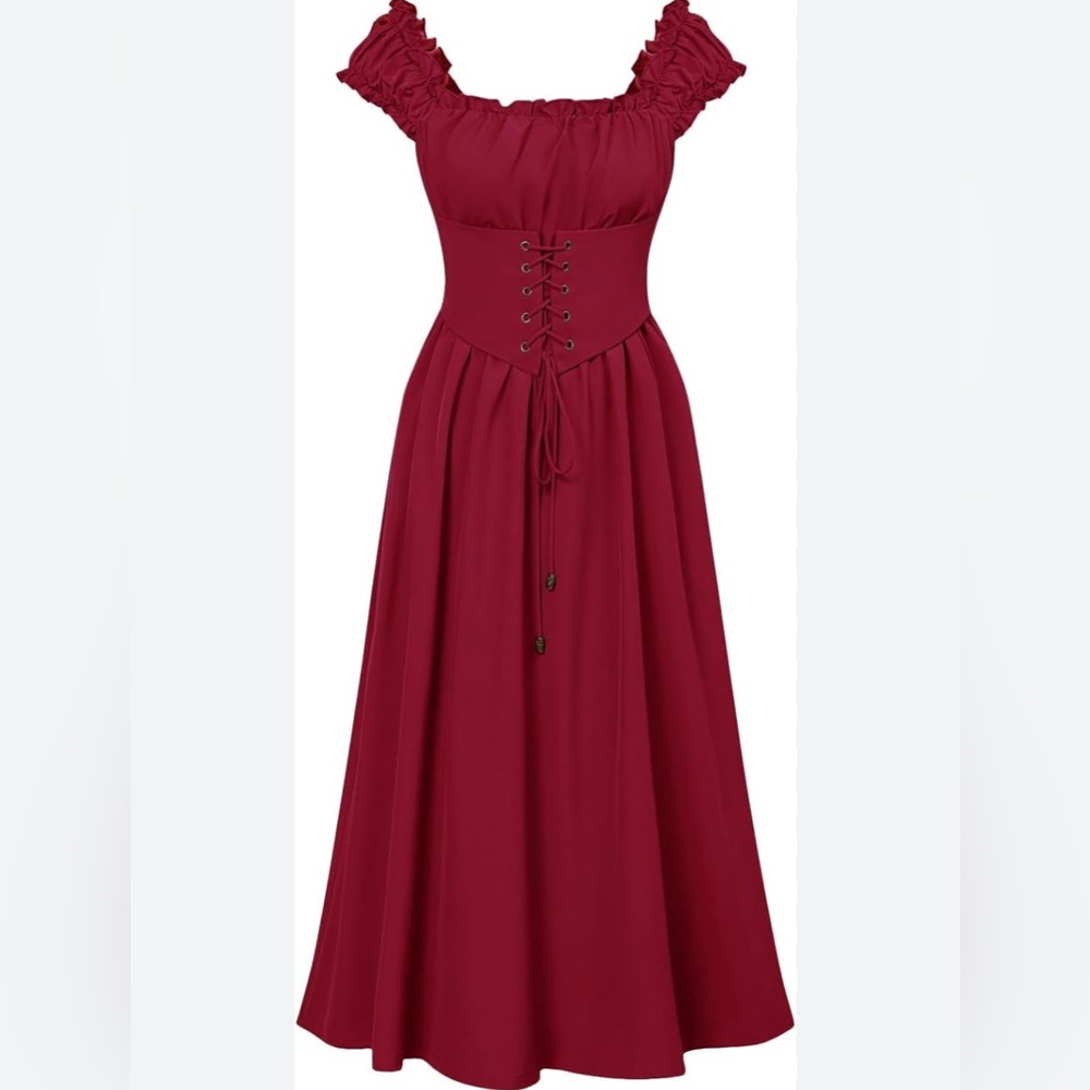 Elegant Red Maxi Dress